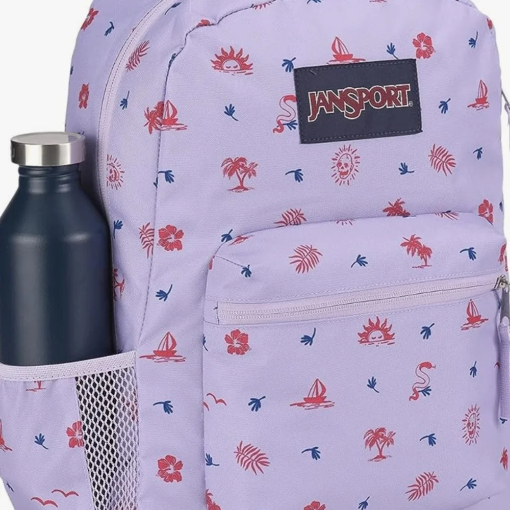 JanSport Cross Town Backpack Lagoon Luau NWT in Original Packaging - Picture 2 of 9